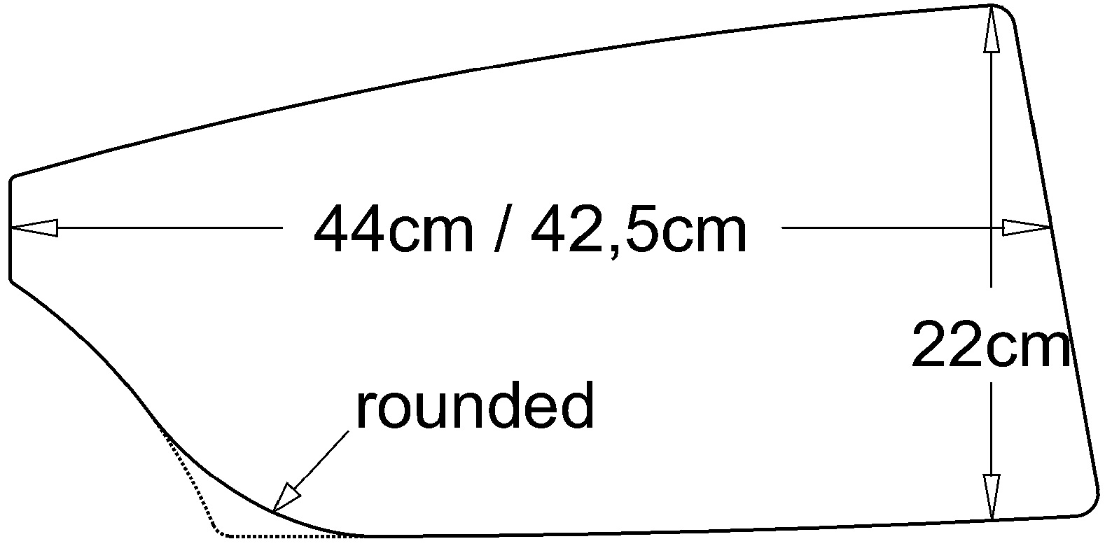 scull blade sizes